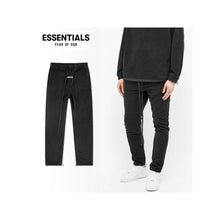 Load image into Gallery viewer, Fear Of God - FOG Essentials Black Polar Fleece Pants