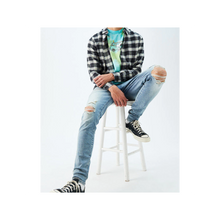 Load image into Gallery viewer, Light Ripped Stacked Skinny Jeans