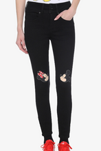 Load image into Gallery viewer, Disney Mickey Mouse & Minnie Mouse Kiss High-Waisted Jeggings
