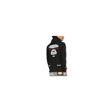 Load image into Gallery viewer, AAPE BY A BATHING APE Black Logo Half-Zip Hoodie