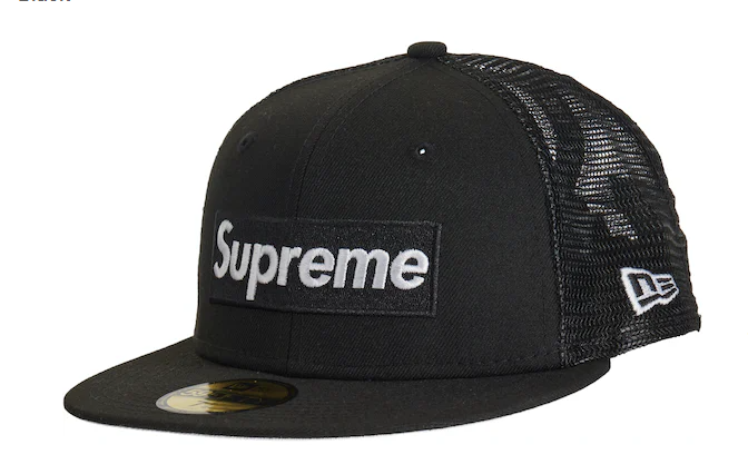 Supreme Box Logo Mesh Back New Era Hat (SS23) Black – Lifestyle